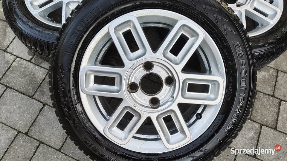 Alufelgi Ford 15 4x108 Opony Całoroczne Nokian śląskie Mikołów