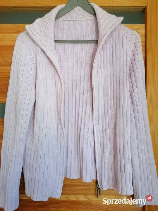 Sweter damski golf rozpinany CECIL pudrowy róż łódzkie Łódź
