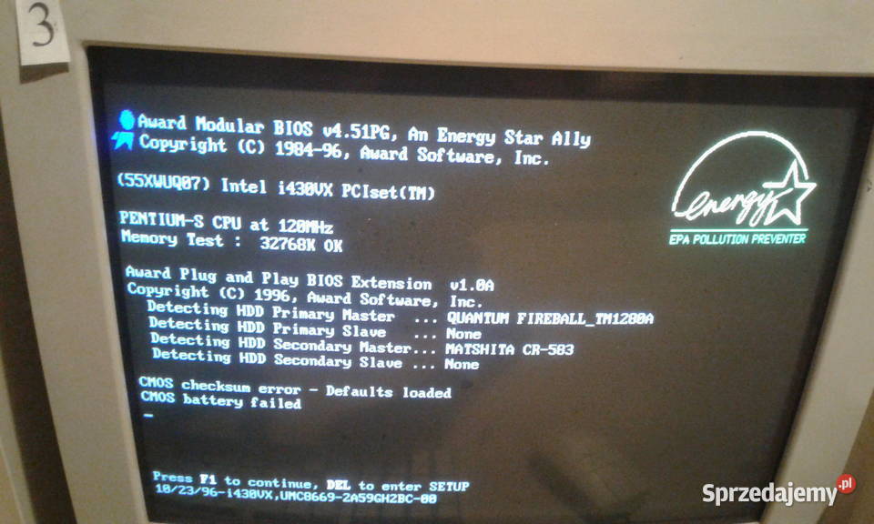 Stary Komputer AT z wyświetlaczem w obudowie 120 Pozostałe Gorzyce