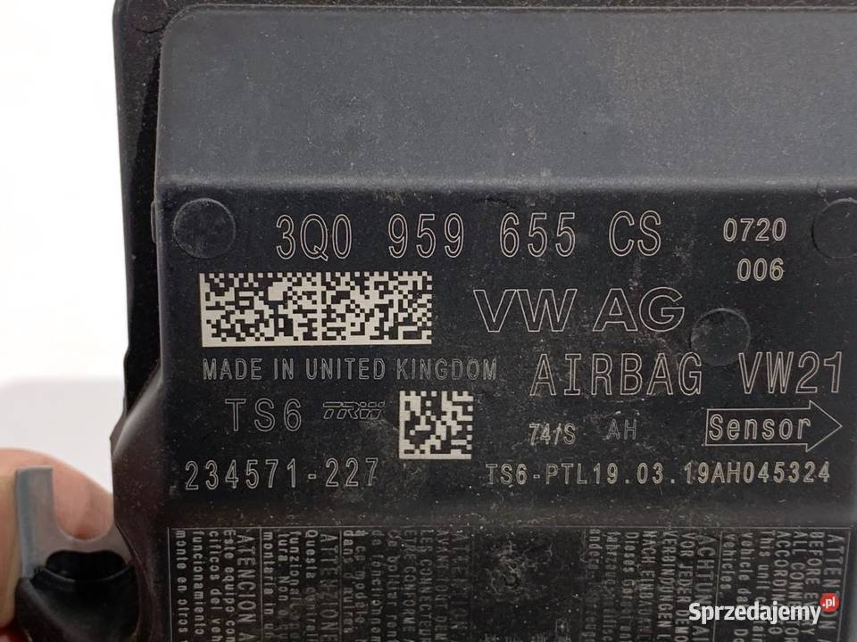SENSOR AIRBAG VW TROC 3Q0959655CS CZUJNIK osobowe