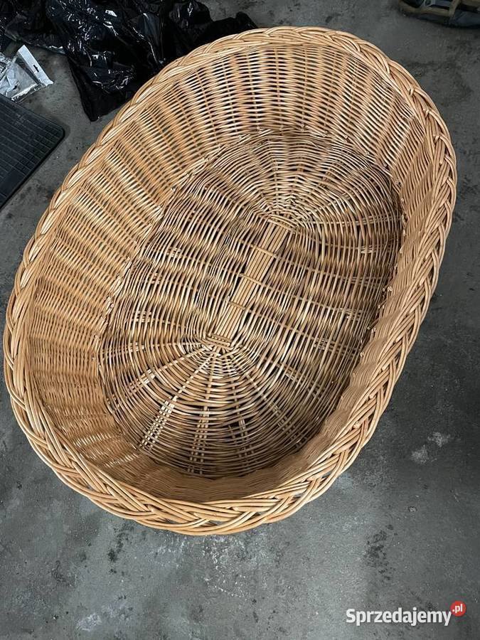 Duży kosz wiklinowy psa Cieszyn