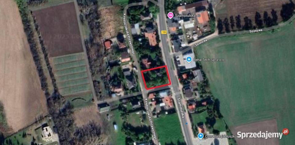duża działka narożnikowa w Cerekwicy Sprzedaż Cerekwica