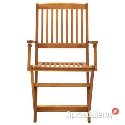 vidaXL Składane krzesła ogrodowe 4 lite drewno mazowieckie Warszawa
