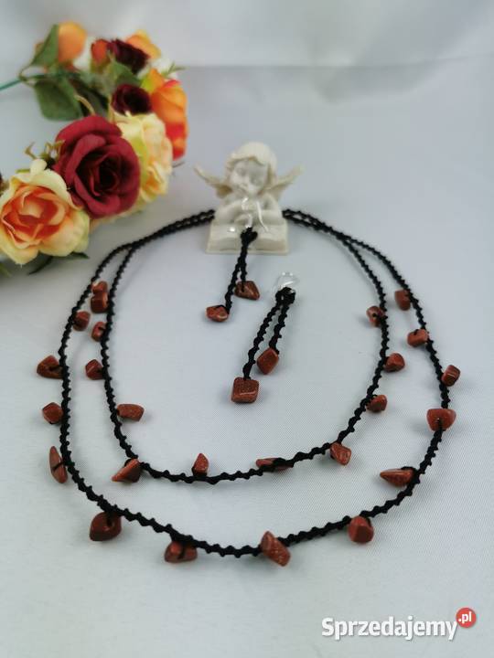 Biżuteria frywolitkowa Naszyjniki małopolskie Wiśniowa