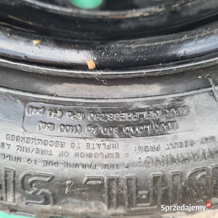 koło dojazdowe zapasowe 14 4x98 13580R14 fiat sprzedam