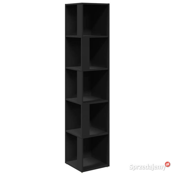 Szafka narożna czarna 33x33x1645 materiał Warszawa