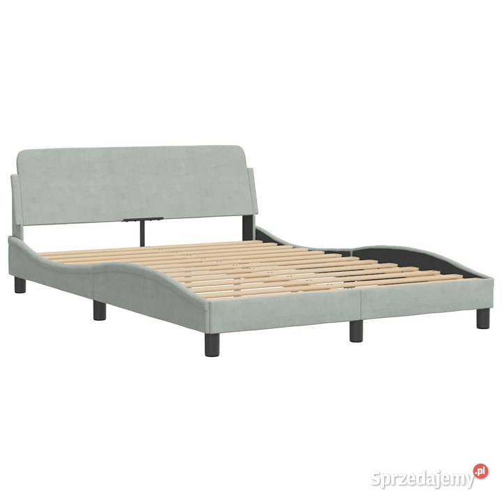 vidaXL Rama łóżka Dover jasnoszara 120x200 Warszawa