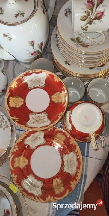 Przepiękna filiżanka z talerzykiem Syg Import Gdańsk