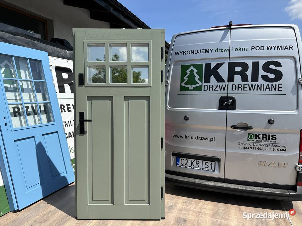 Drzwi drewniane zewnętrzne 300 wzorów w dowolnym Grzybno