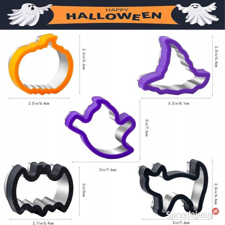 Halloweenowe foremki do wykrawania ciasteczek 5 Lubin