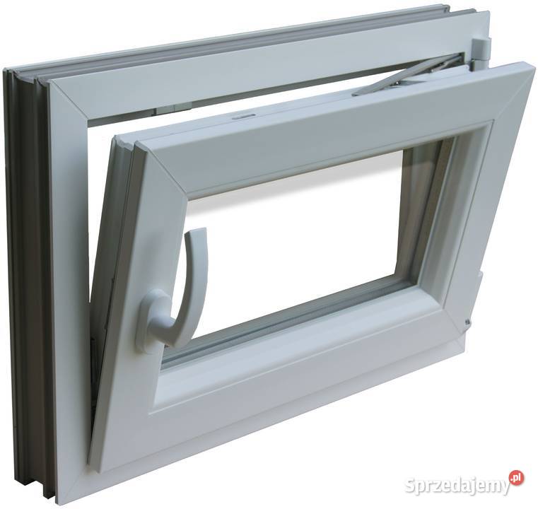 OKNO PCV 82x114 OKNA BIAŁE PVC RU RĘKI LUPOLEDAŻ