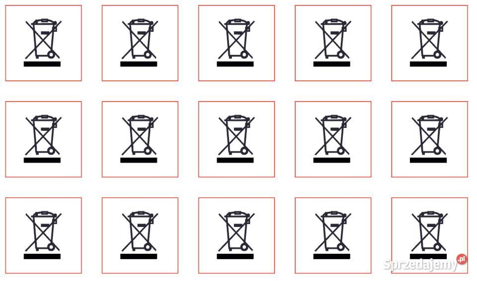 Naklejki przekreślony kosz elektrośmieci 252 Kamionna