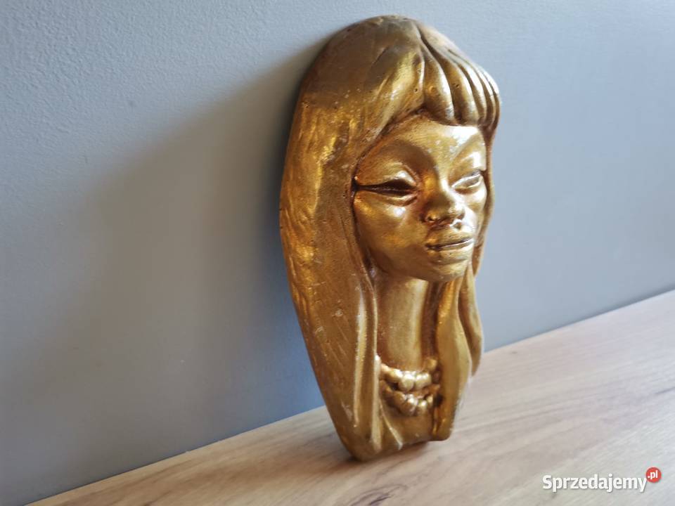 Stara metalowa maska PRL 1960