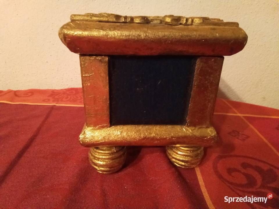 Szkatułka ze słoniem Vintage Rękodzieło mazowieckie Warszawa