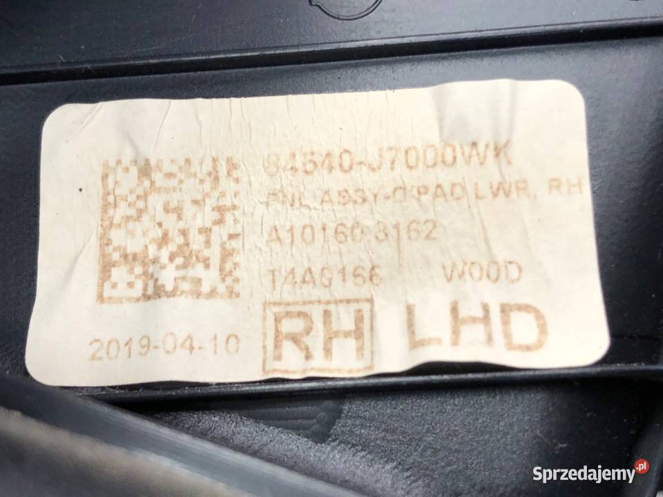 SCHOWEK PASAŻERA KIA CEED Kombi 84540J7000WK podkarpackie