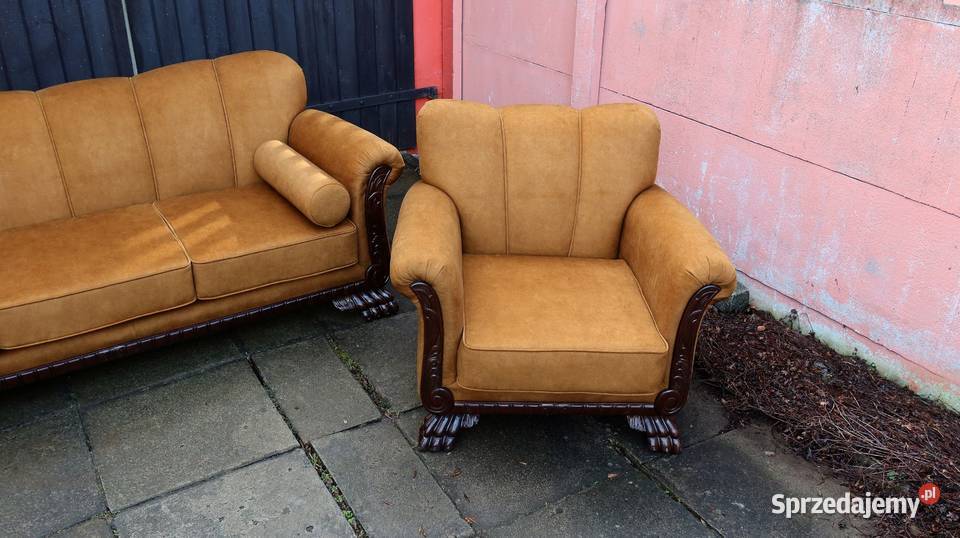 Wspaniały Komplet Wypoczynkowy Sofa 3 os 2 Ziębice sprzedam