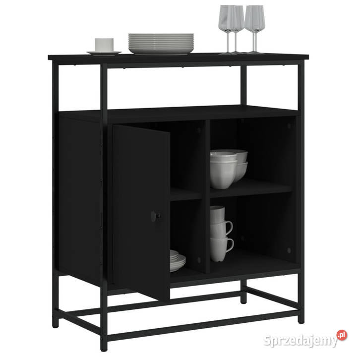 Szafka czarna 69x35x80 materiał drewnopochodny