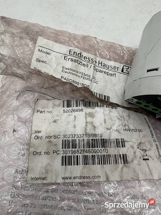 Endress Hauser Electronics FEM52 DC 52026498 Warszawa