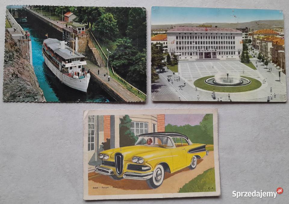 Stare kartki pocztowe PRL pocztówki zagraniczne
