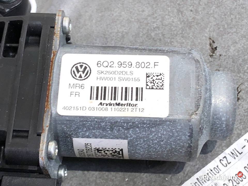 PODNOŚNIK SZYBY LEWY PRZÓD SKODA FABIA II