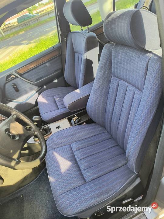 Mercedes Benz w124 fotele boczki niebieskie Warszawa