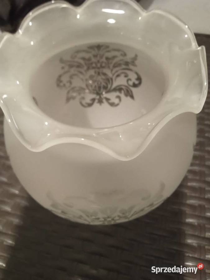 Szklany klosz do lampy kinkietu vintage Dom i Ogród Tychy