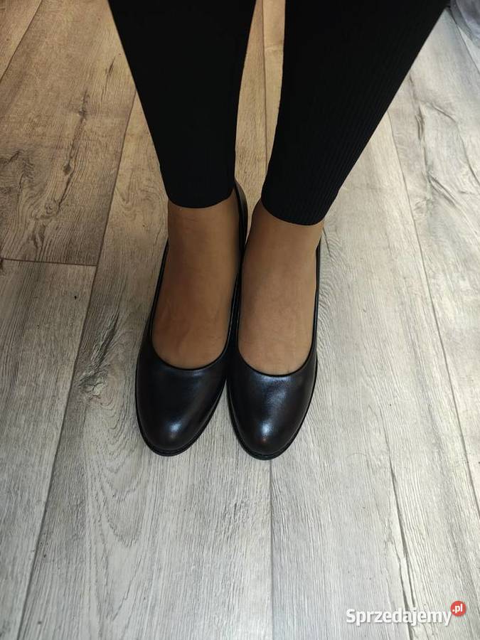42 Czarne mega wygodne czółenka wieczorowe NOWE 27cm małopolskie Kraków