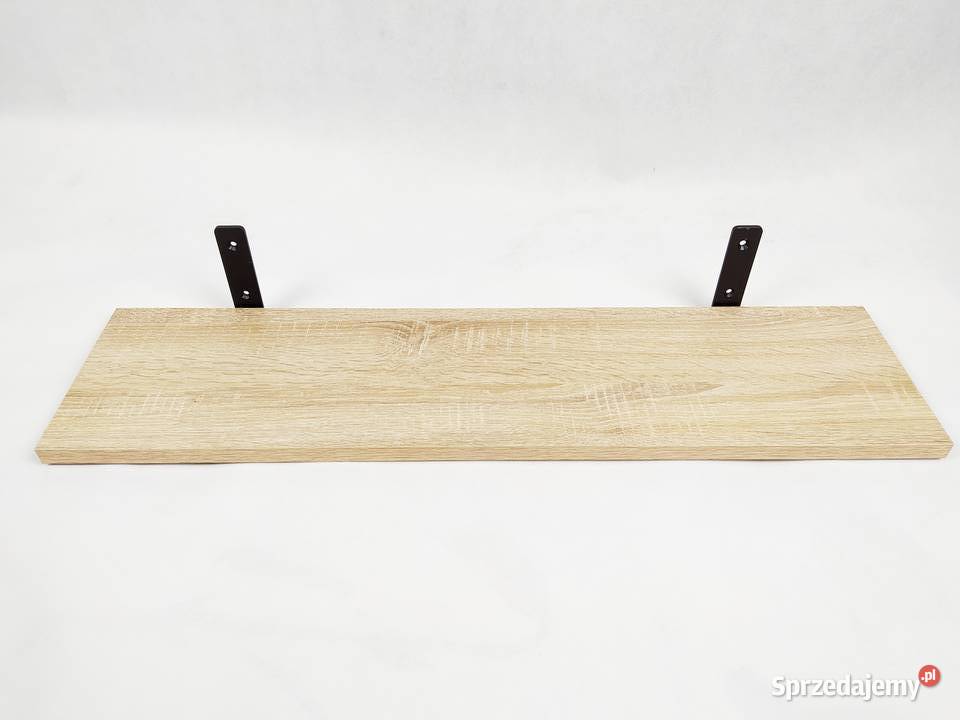 Wspornik uchwyt metalowy czarny do półki loftowy Kraków