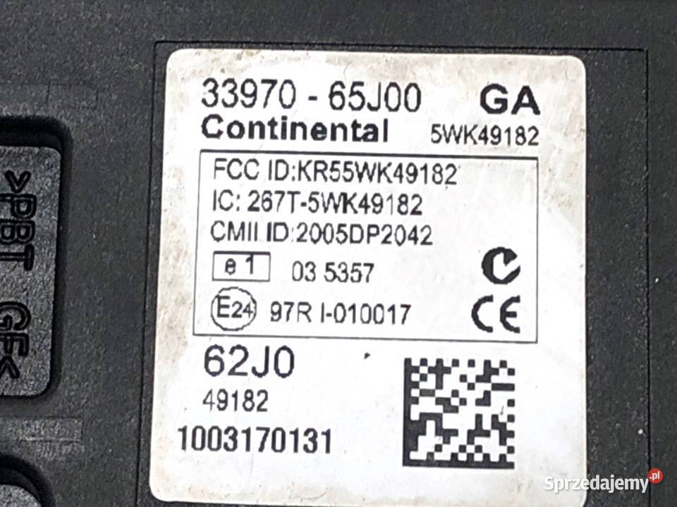 STACYJKA SUZUKI SX4 3397065J00 16 120 KLUCZYK