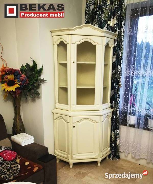 Klasyczna Witrynka Ludwik Narożnik 69 Stylowy Komody Łowicz