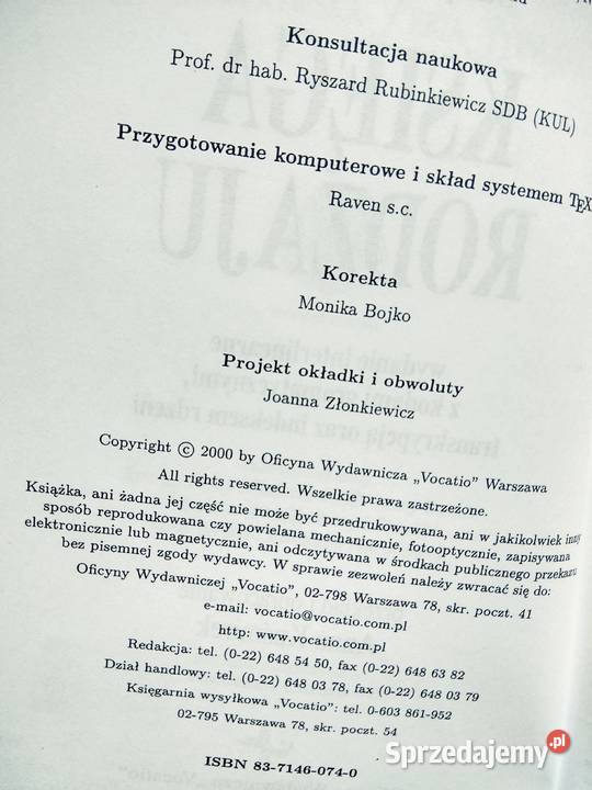 Księga Rodzaju hebrajskopolski Stary Testament Warszawa