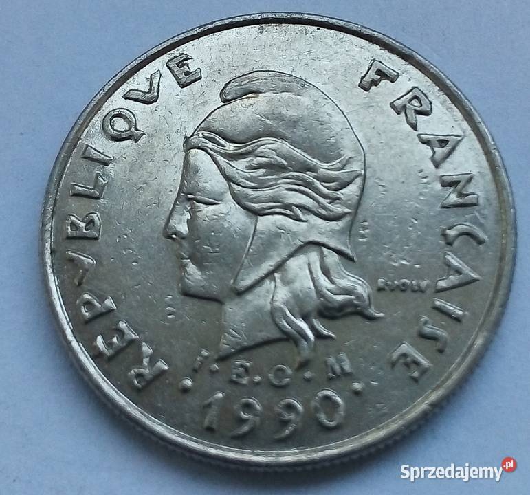 NOWA KALEDONIA10 FRANCS1990 r Legionowo