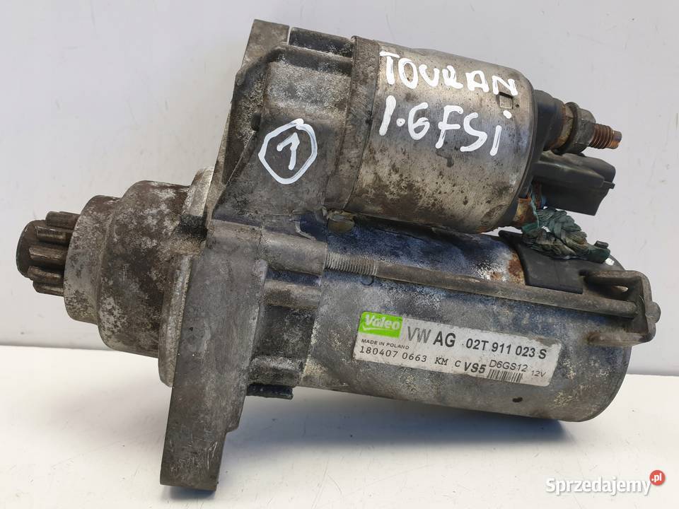 VW Touran 16 FSI ROZRUSZNIK valeo 02T911023S Janów