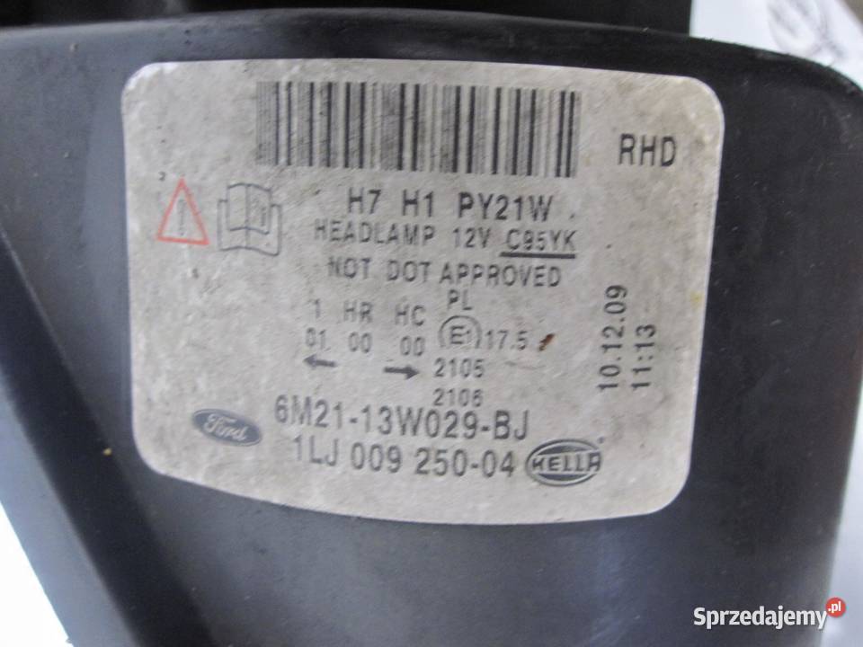 FORD S MK1 I 10r lampa prawa przód 6M2113W029BJ osobowe