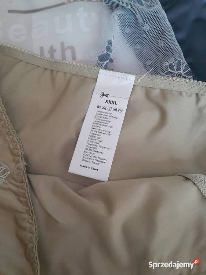 Męskie Majtki z Kontrastową Koronką Kwiatową Rozmiar 3XL Wieliczka