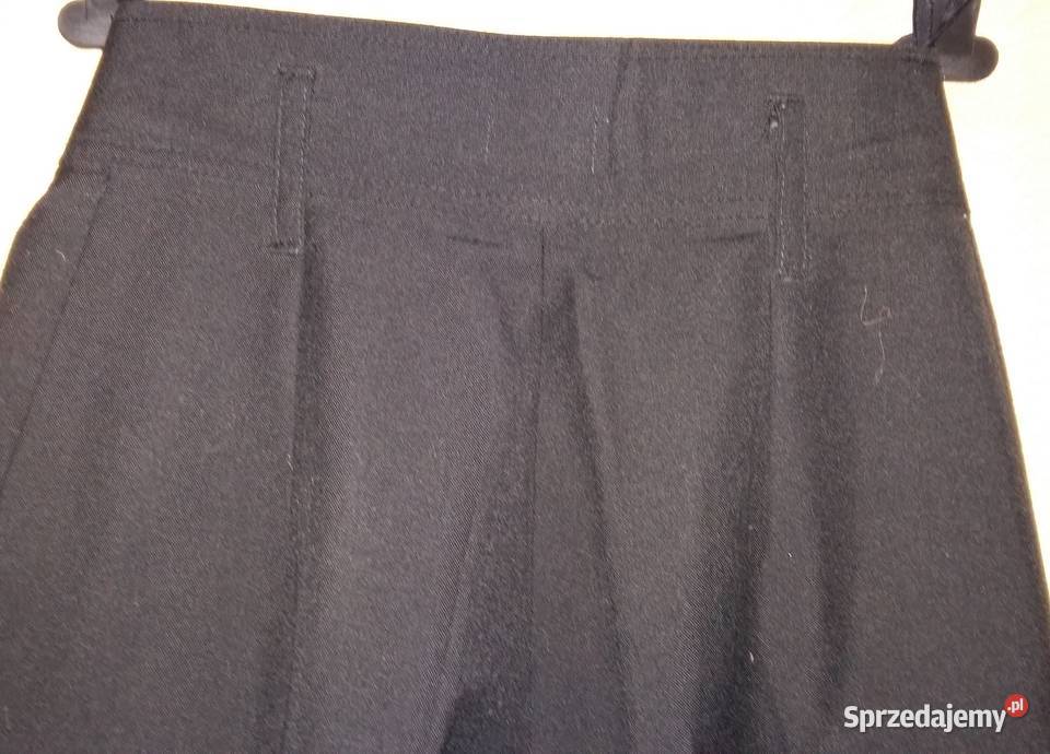 Spodnie damskie czarne z podwyższonym stanem M Spodnie Łódź