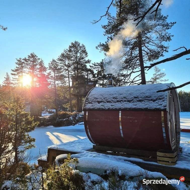 Sauna ogrodowa beczka ruska bania 25m 22 m