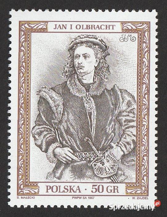 POLSKA POCZET KRÓLÓW JAN OLBRACHT 1997 CZYSTY Łódź sprzedam