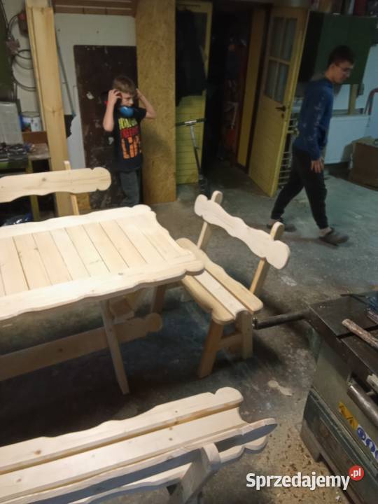 stół komplet ogrodowy ławy wypoczynkowy Białystok