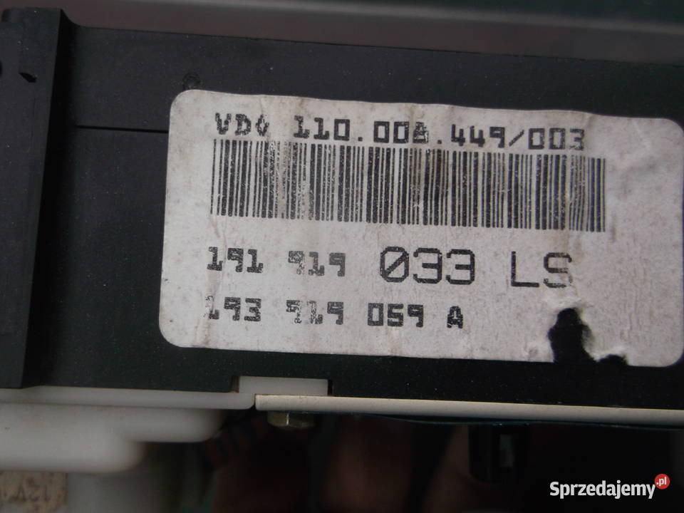 Licznik Volkswagen Golf II GTI 13 18 Wyposażenie wnętrza Sobieska Wola Pierwsza