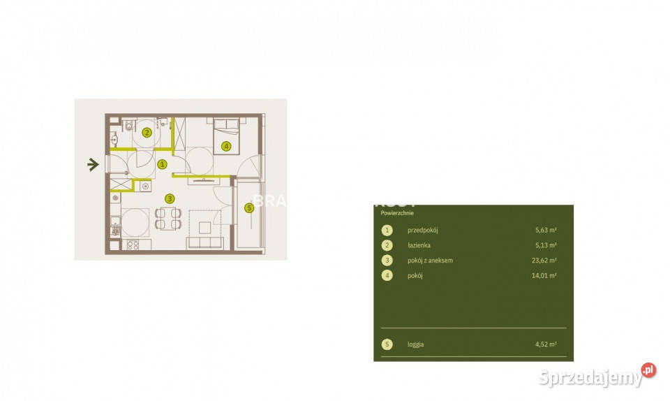 Mieszkanie 4839m2 2 pok Kraków Imbramowska małopolskie