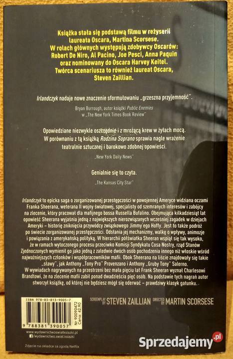 Książka Irlandczyk Ch Brandt Warszawa