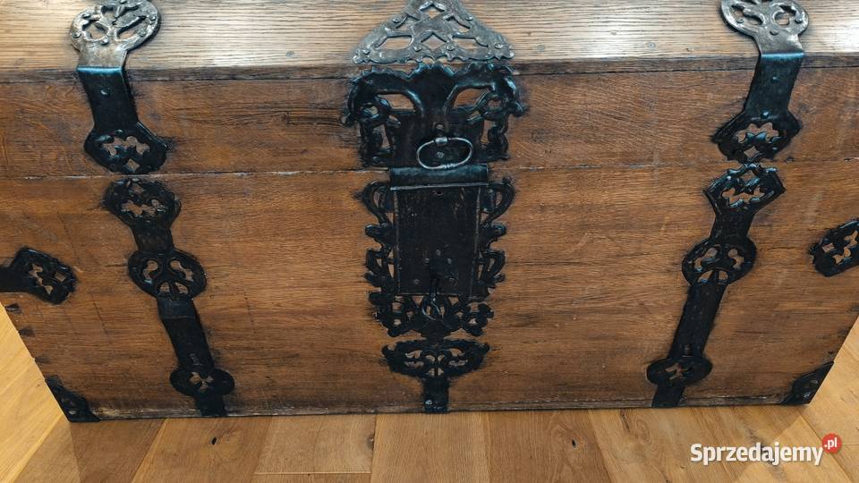 Stara oryginalna skrzynia XVIII wieczna Łódź sprzedam