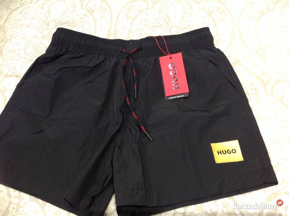 Szorty Kąpielowe Męskie HUGO BOSS M Czarne NOWE Nowa Sól sprzedam