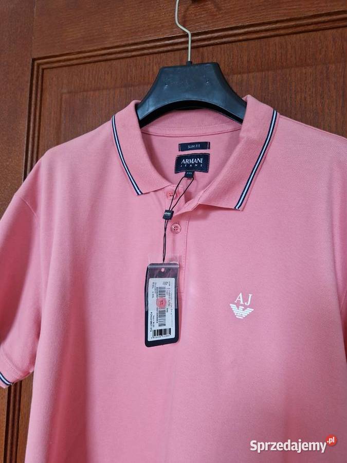 Nowa oryginalna koszulka polo Armani Jeans Bibice