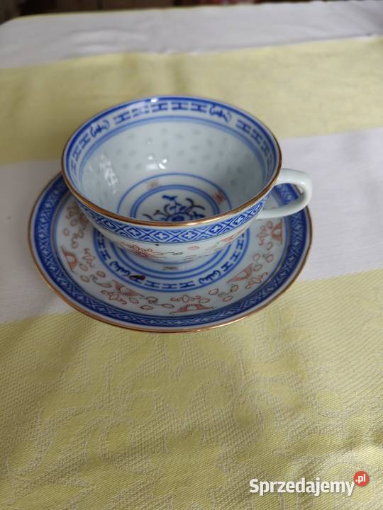 Serwis do herbaty porcelanowy