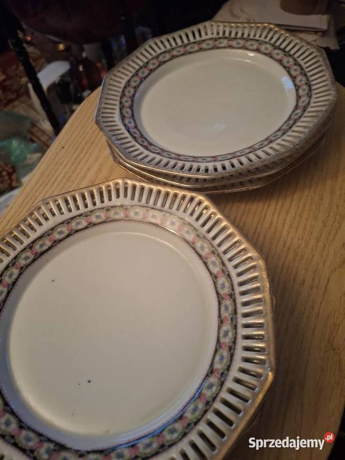Talerzyki deserowe porcelana