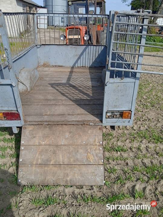 Przyczepa przyczepka dwu kółka klatka Ludwichowo