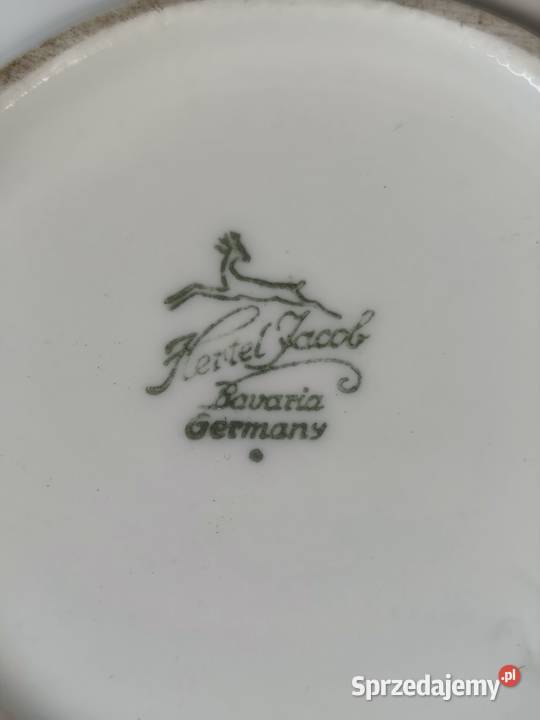 Porcelanowe Puzdro Bomboniera Hertel Jacob Lata łódzkie Poddębice sprzedam