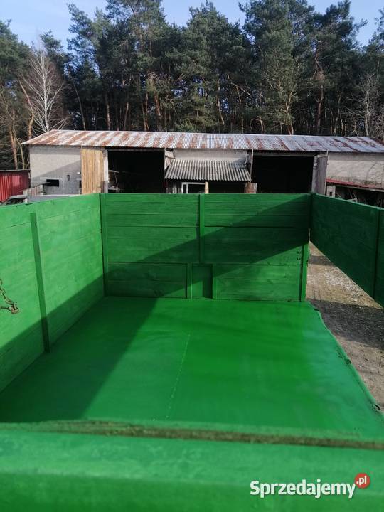 Przyczepa dwuosiowa wywrotka rolnicza nieuszkodzony lubelskie Krzywda